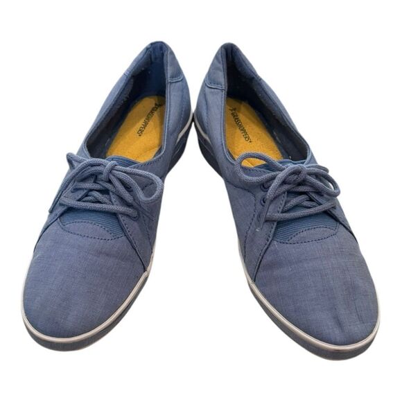 Grasshoppers CAMILLE Blue Canvas Comfort Lace Casual Shoes Sneakers 8 8N - Picture 3 of 7